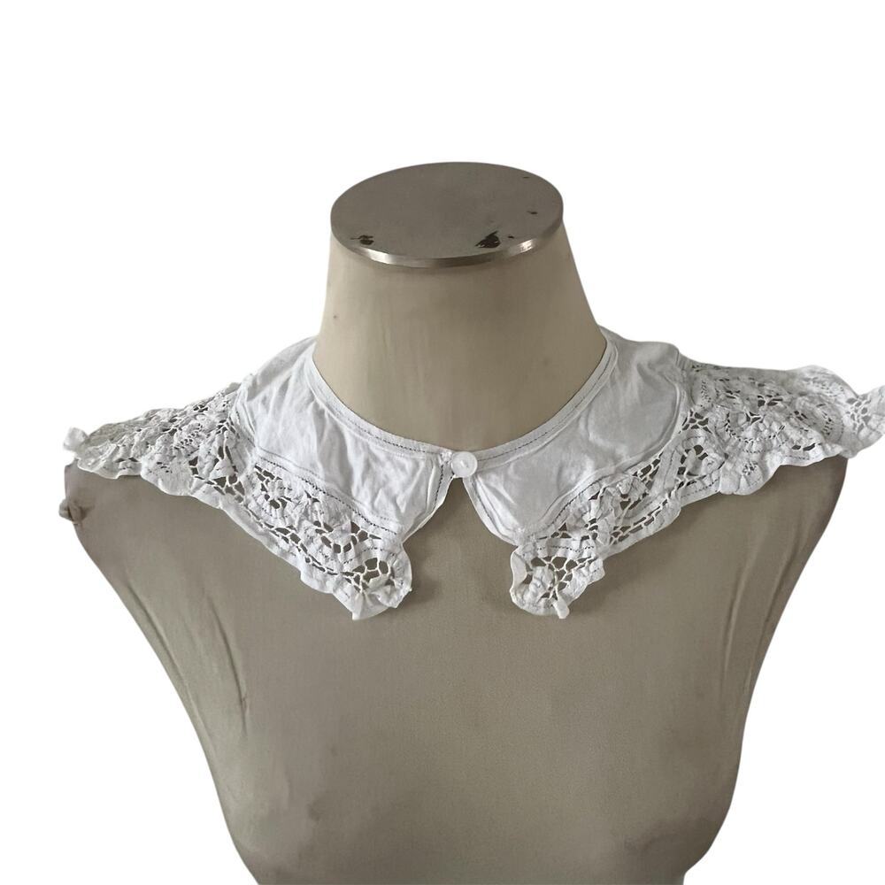 Vintage White Lace Collar Wmns OS Coquette Cottagecore Prairie
